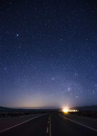 ROAD THROUGH THE NIGHT SKY
