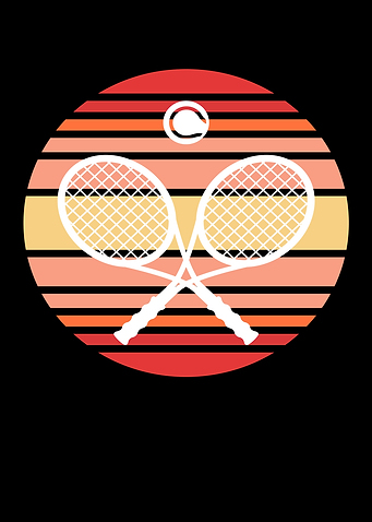 Tennis Retro Racket Ball