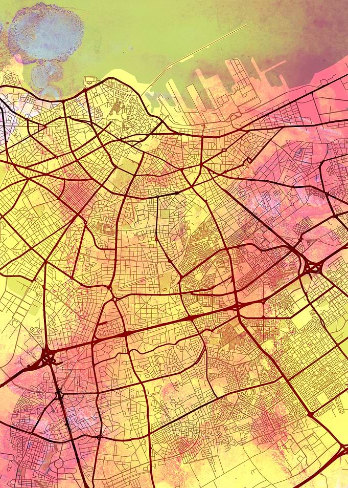 Casablanca Street Map