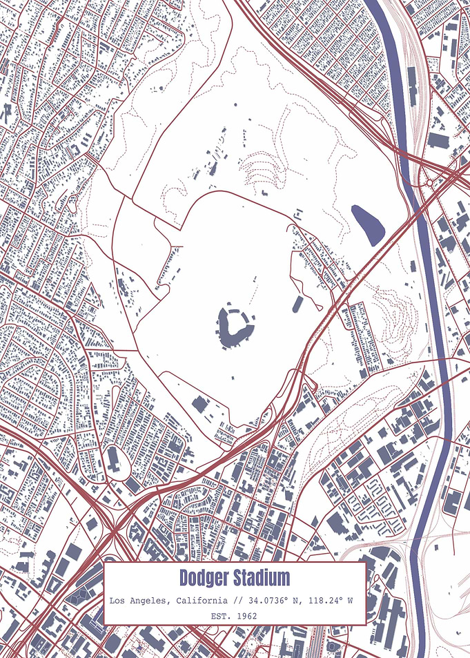 Dodger Stadium Map