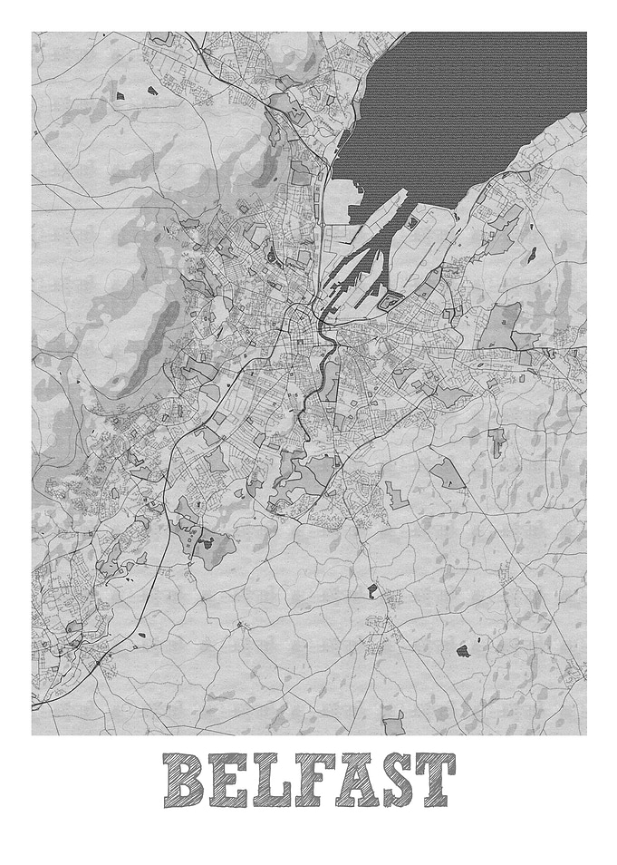 Belfast Pencil Street Map