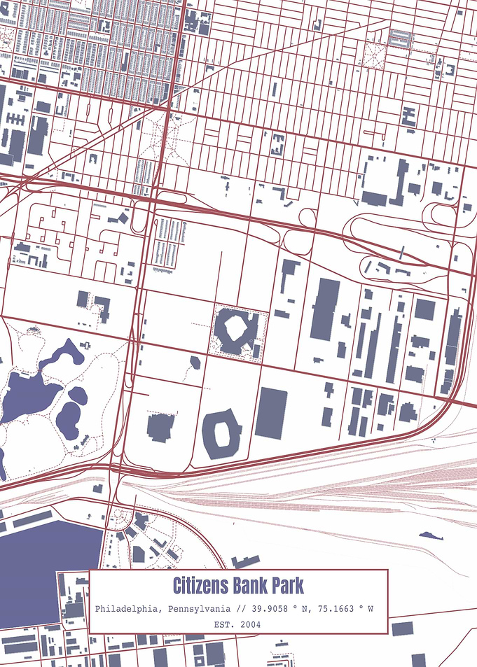Citizens Bank Park Map