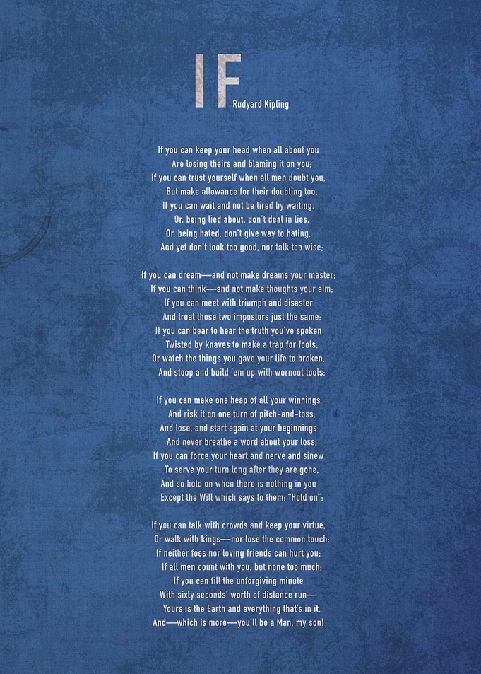 If Rudyard Kipling Poem