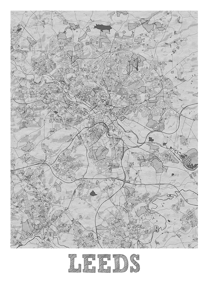 Leeds Pencil Street Map