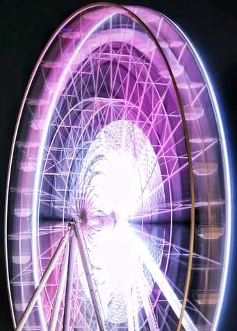 Neon light Ferris Wheel