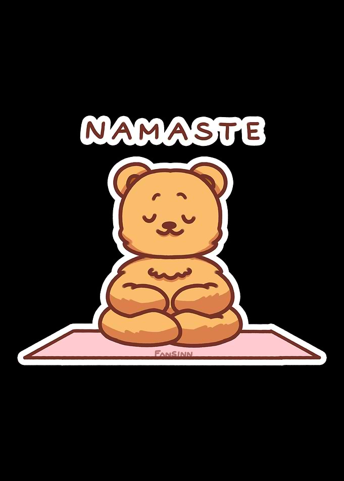 Teddy Meditation Yoga Griz