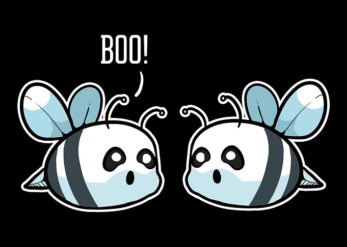 Ghost Bees Scary Halloween