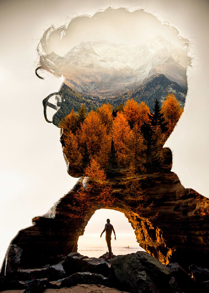 Double Exposure Forest
