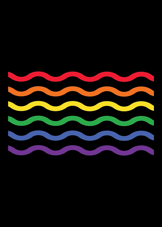 LGBT Rainbow Waives