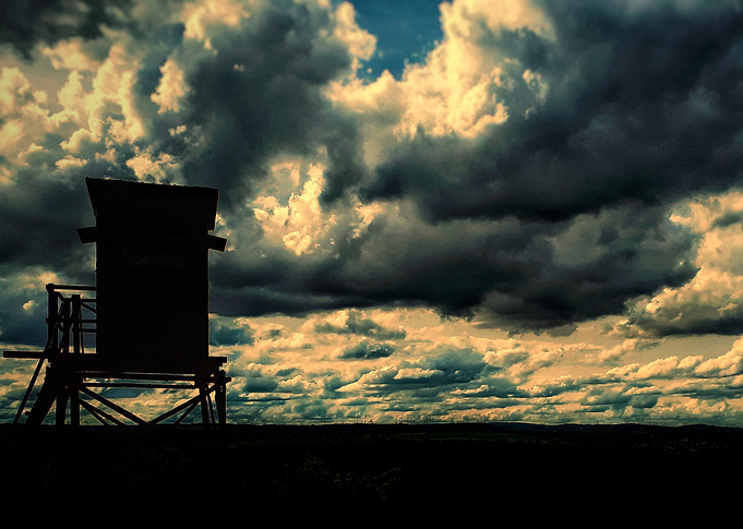 Hunting tower epic sky
