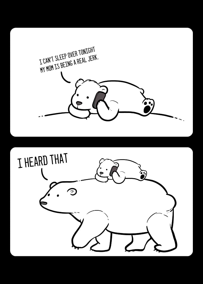 Funny Bear Friends Loving