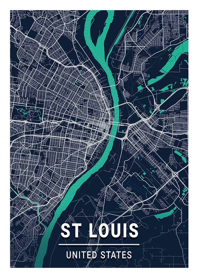 St Louis Blue Dark Color