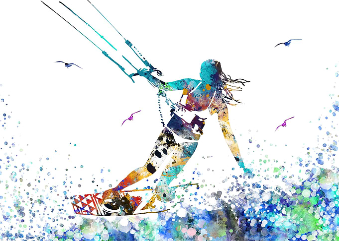 Kitesurfing