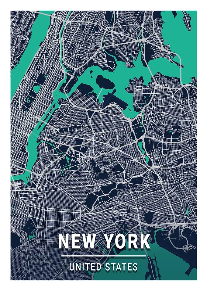 New York Blue Dark Color