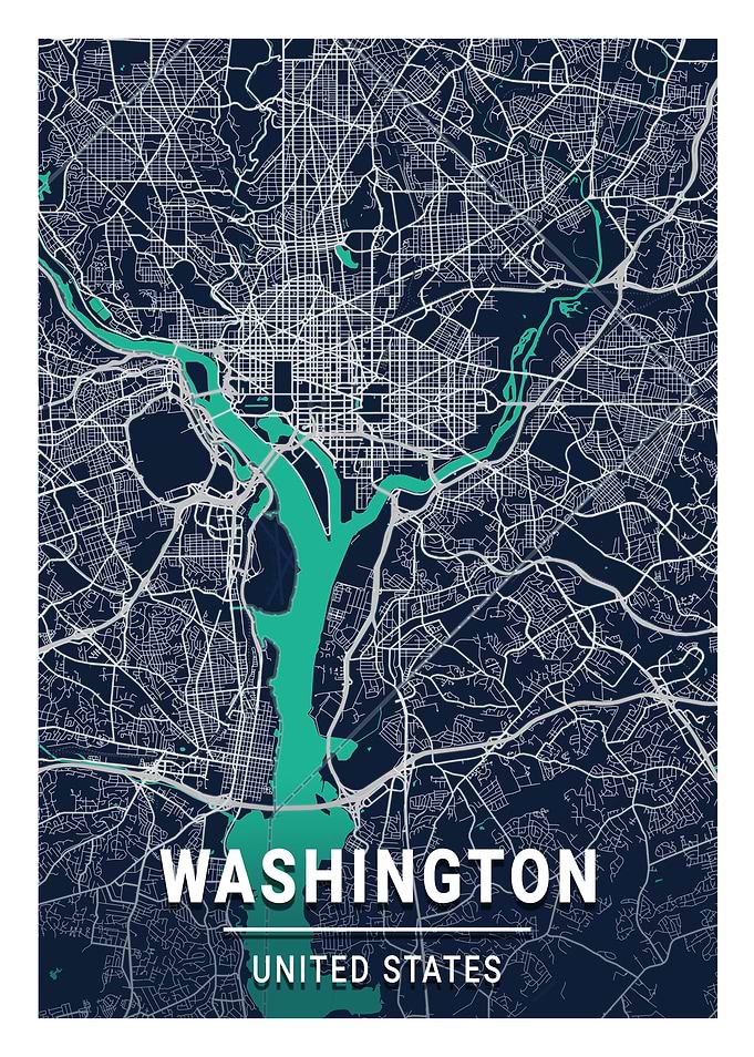 Washington Blue Dark Color