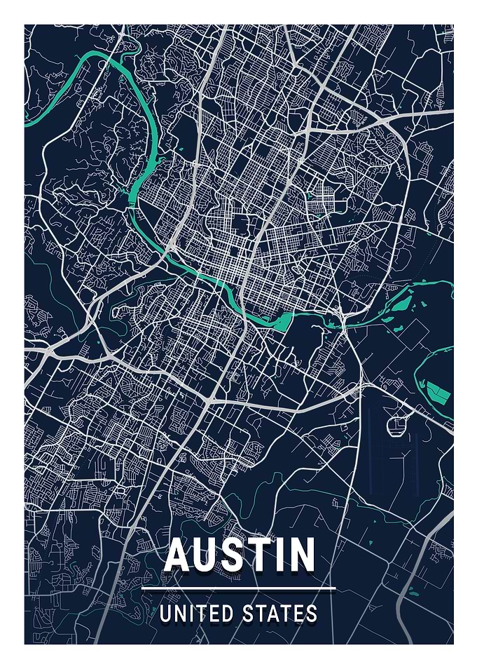 Austin Blue Dark Color