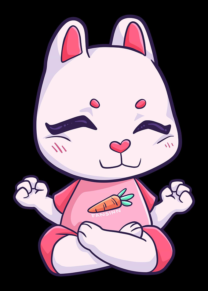 Yoga Bunny Easter rabbit M