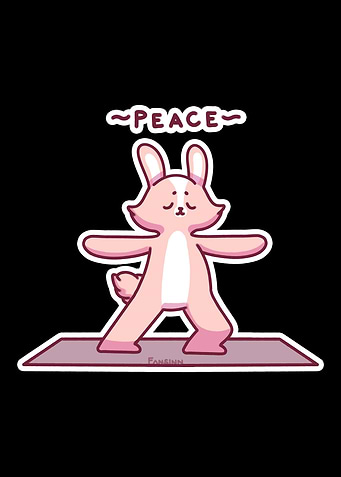 Hare Meditation Yoga Bunny