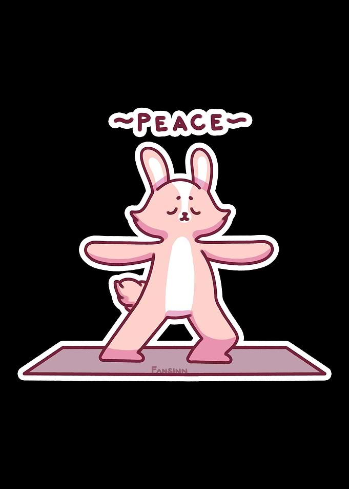 Hare Meditation Yoga Bunny