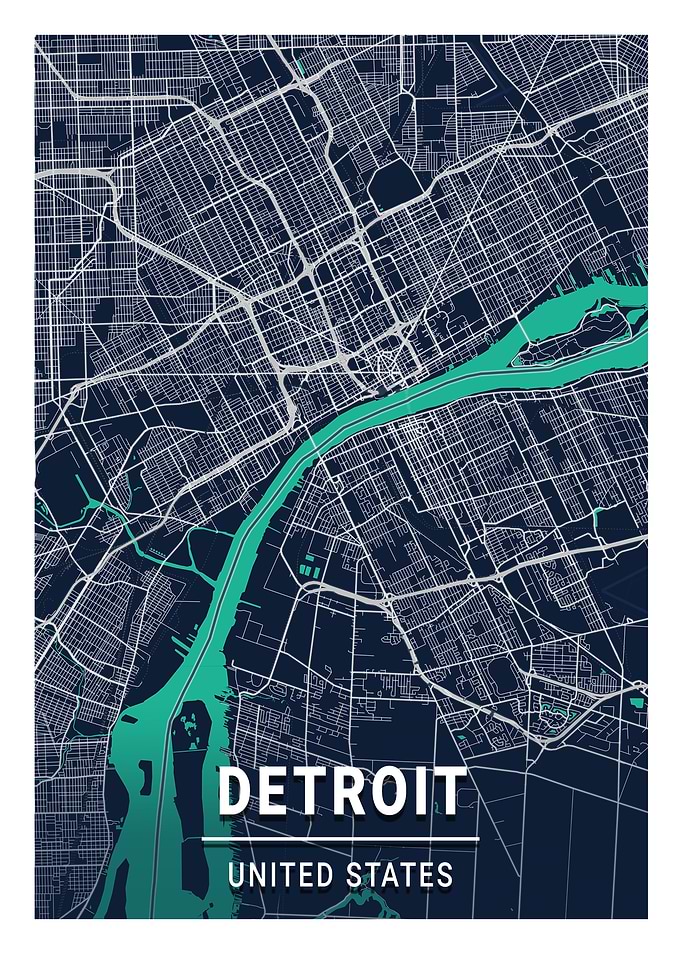 Detroit Blue Dark Color