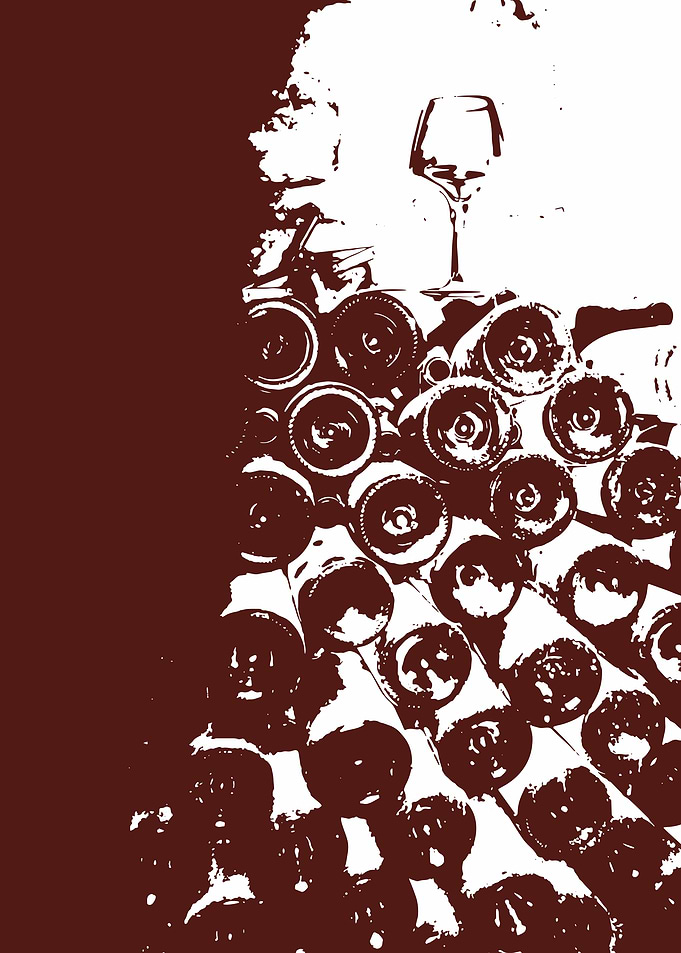 Old wine bottles