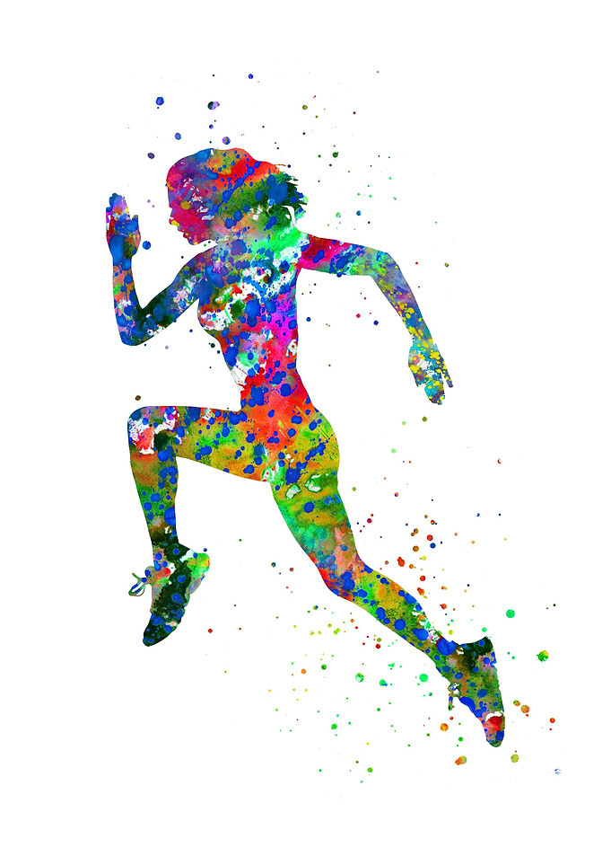 Running woman