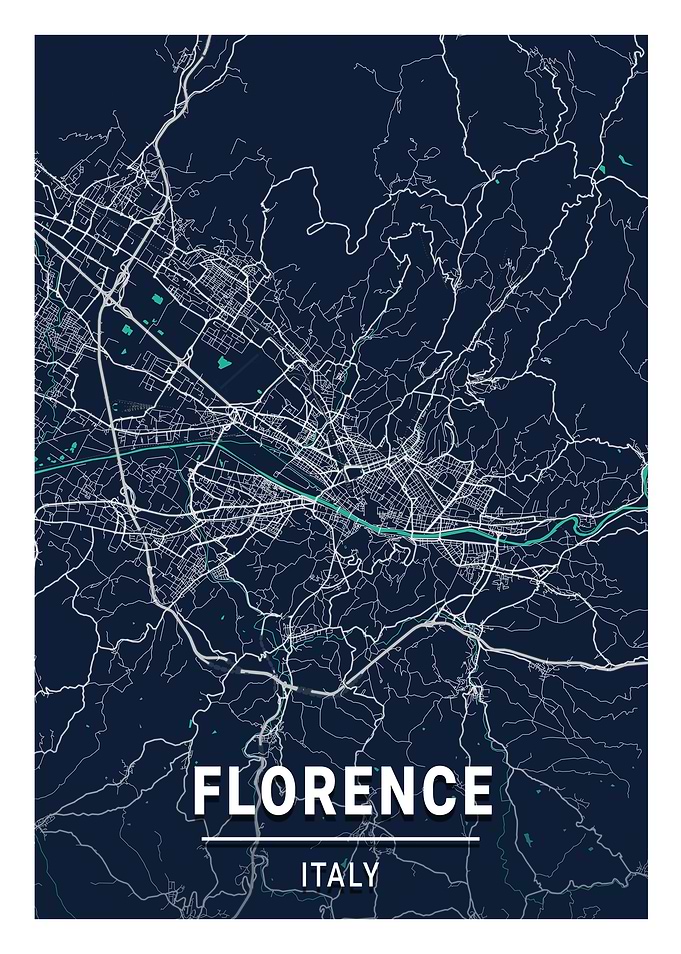 Florence Blue Dark Color