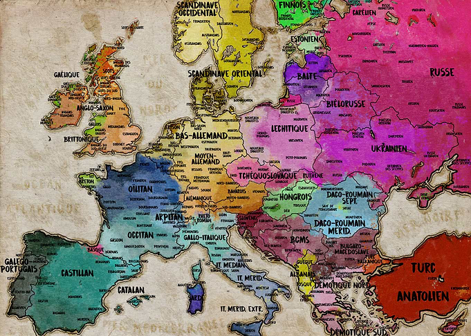 Carte linguistique dEurope