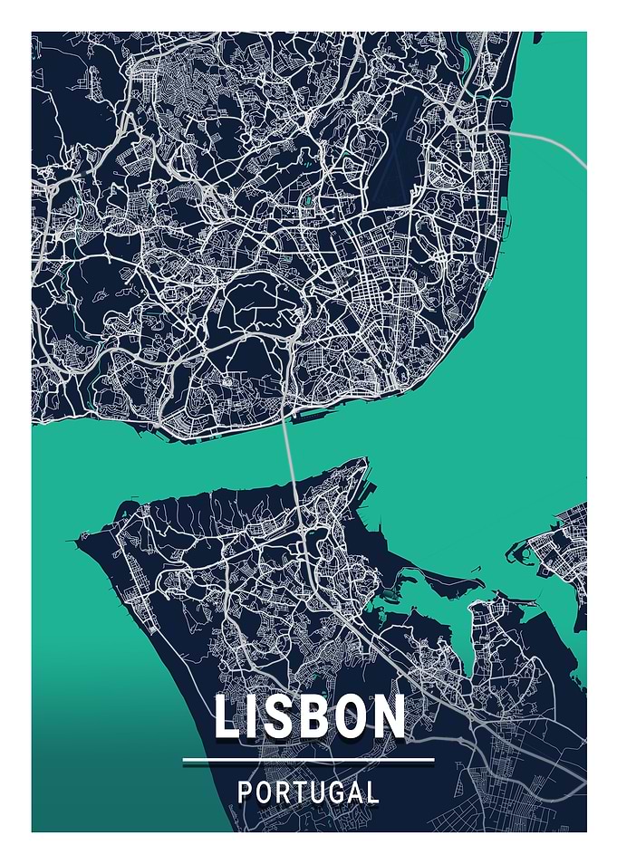 Lisbon Blue Dark Color