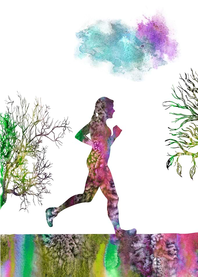 Running woman