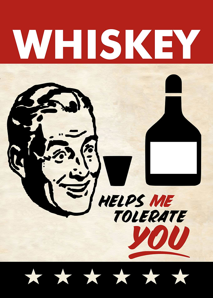 WHISKEY TOLERATE MAN
