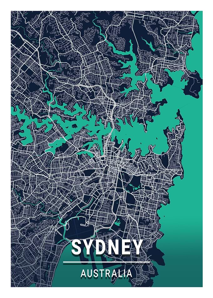 Sydney Blue Dark Color