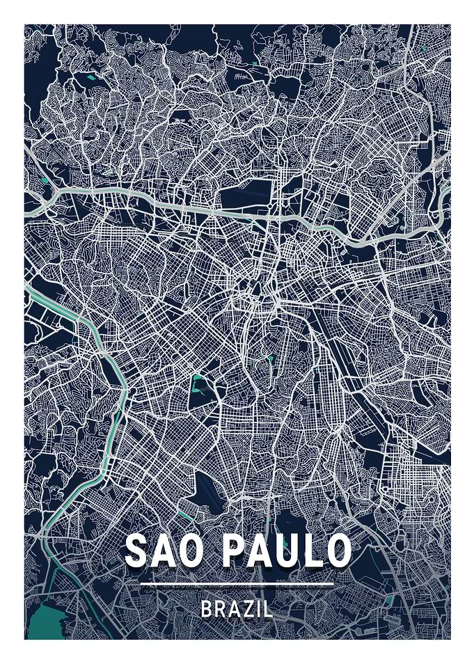Sao Paulo Blue Dark Color
