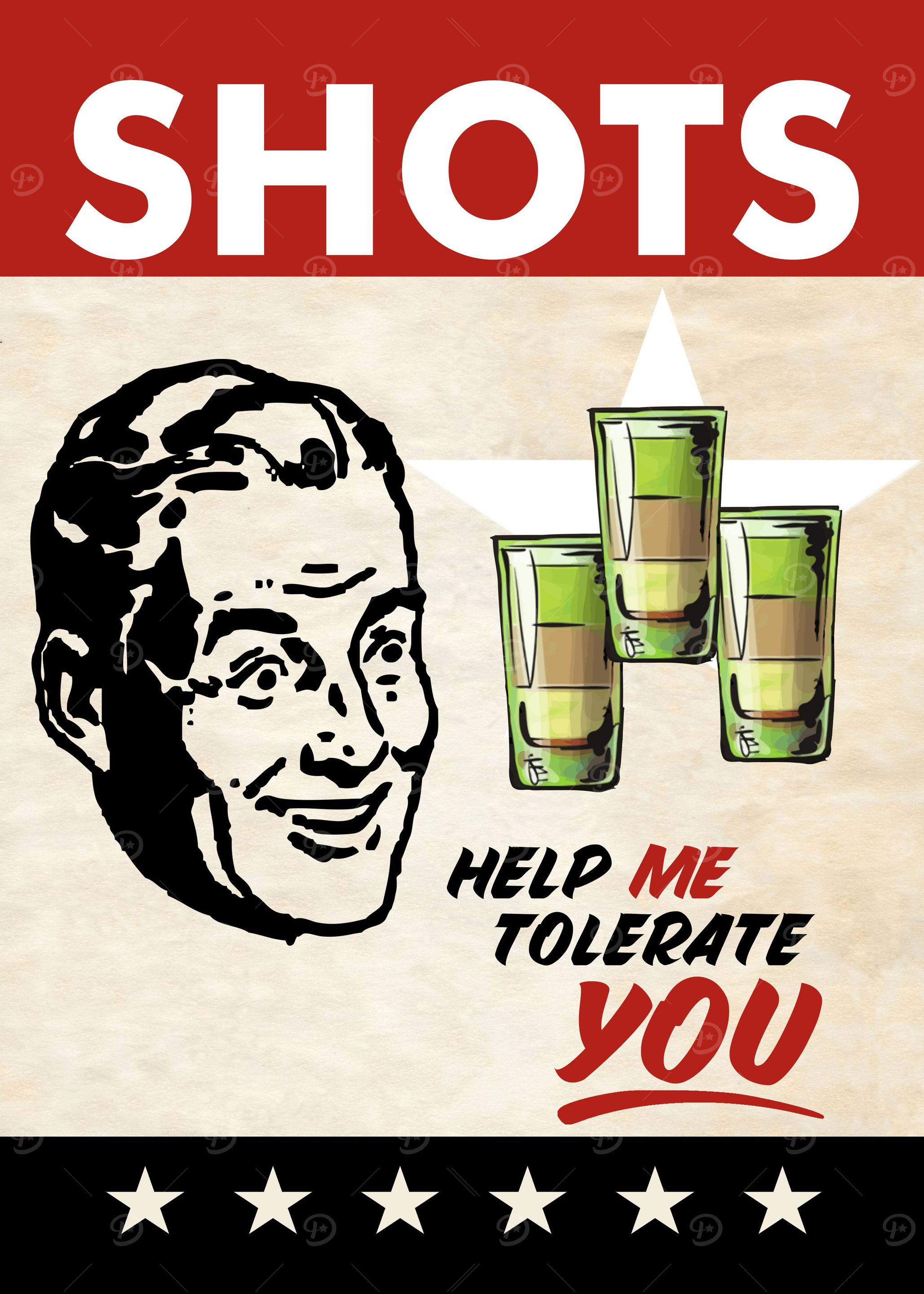 SHOTS TOLERATE MAN