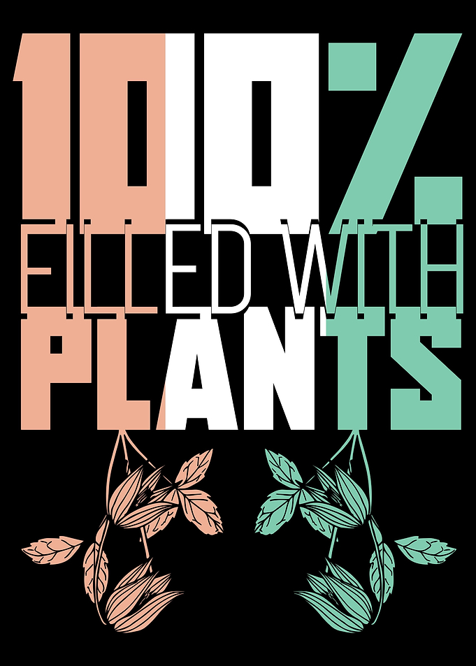 Filled with plants