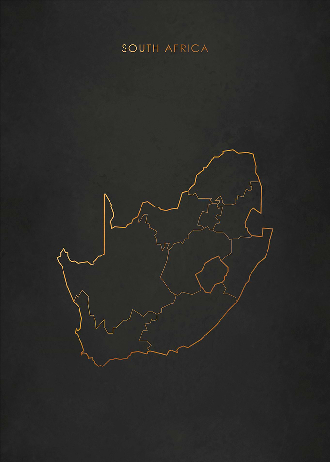 Gold South Africa Map