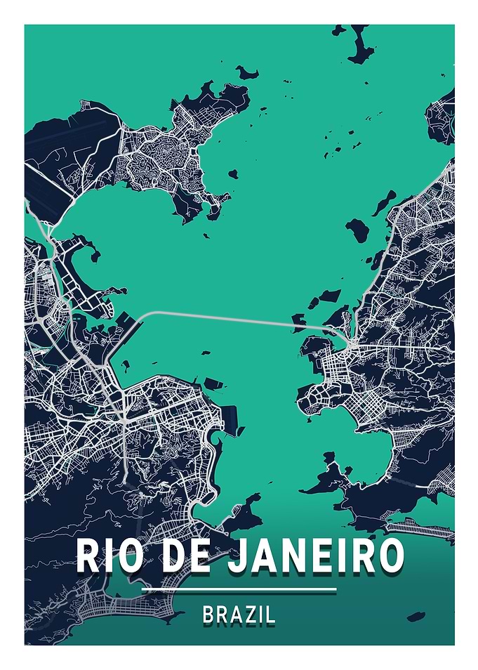 Rio De Janeiro Blue Dark