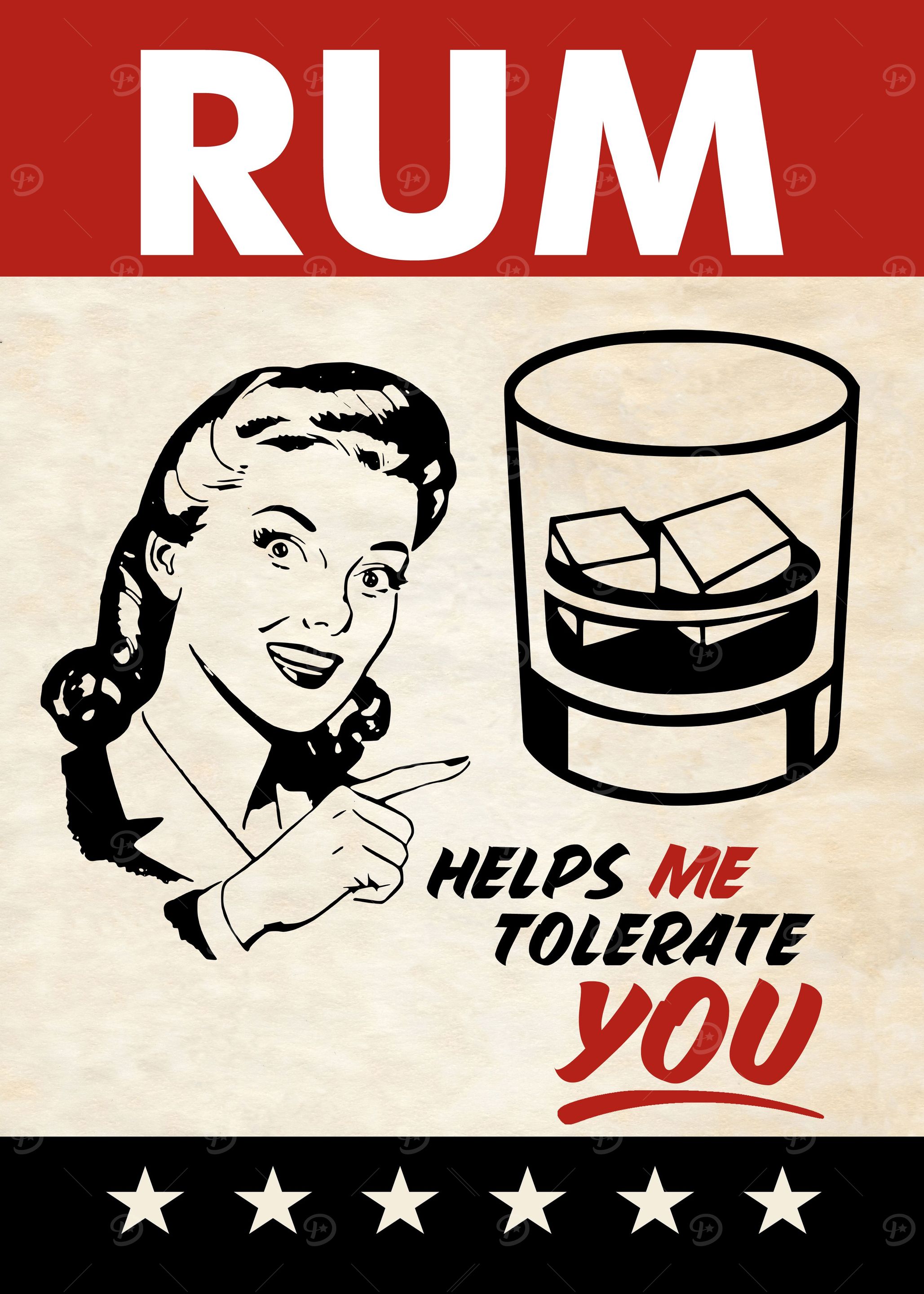 RUM TOLERATE WOMAN