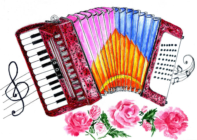 Accordion painting