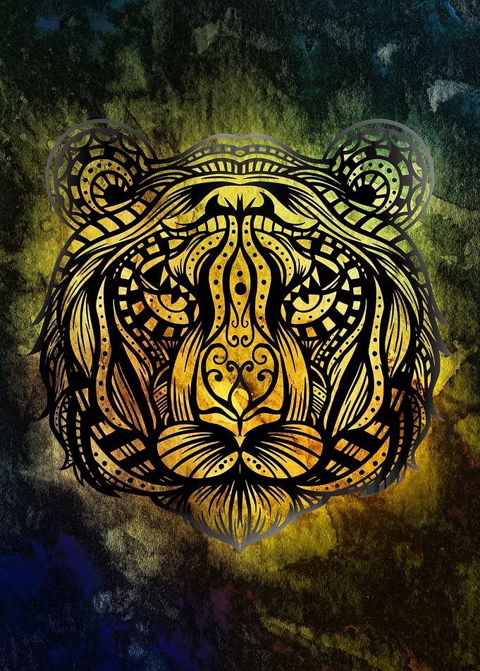 Tiger Mandala Design
