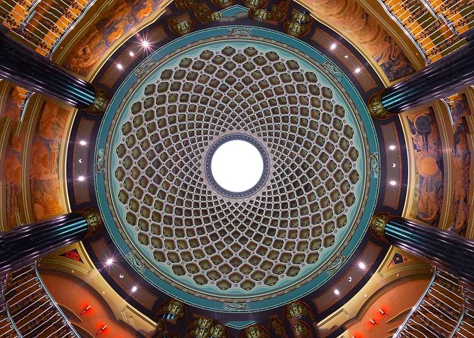 Lobby ceiling