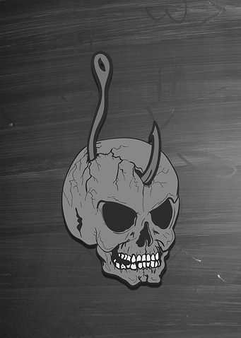 Skull Hook Hung Creepy