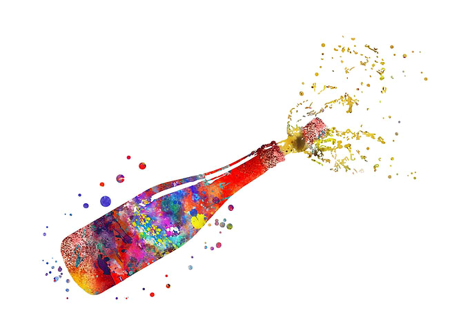 Champagne bottle