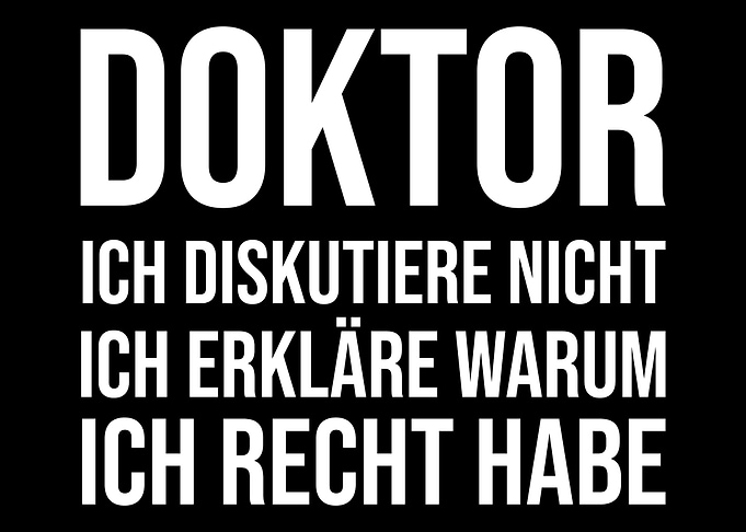 Doktor Spruch Büro