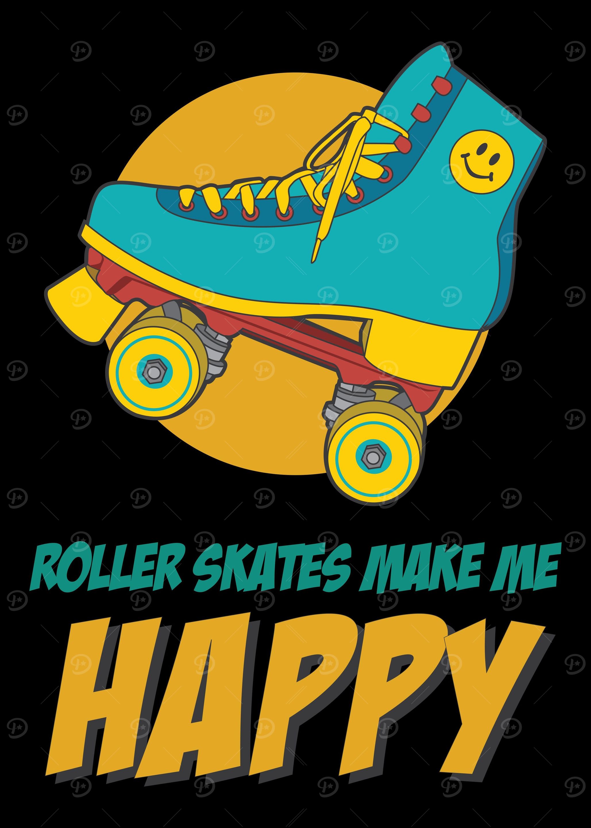 Happy Retro Rollerskatin