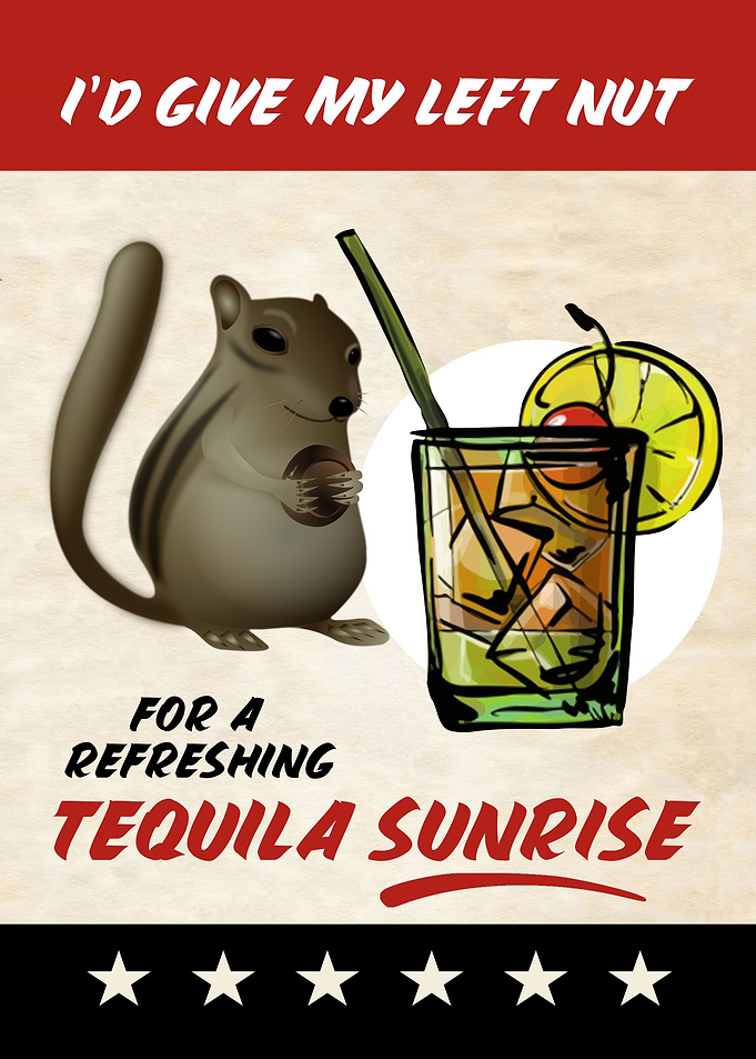 LEFT NUT TEQUILA SUNRISE