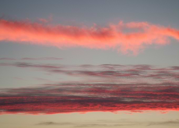 Nubes en el atardecer