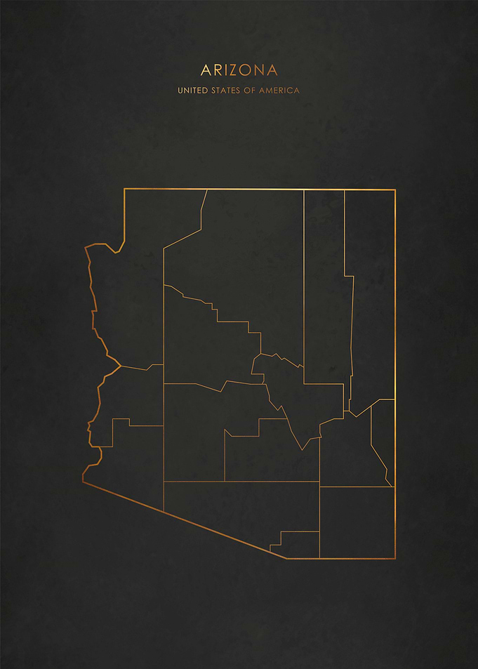 Gold Arizona Map
