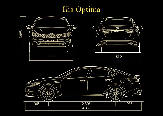 Kia Optima 2017 gold