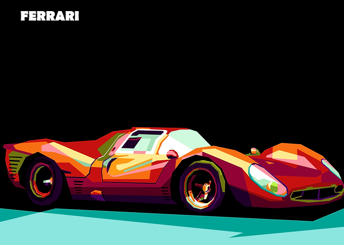 Lamborgini car pop art